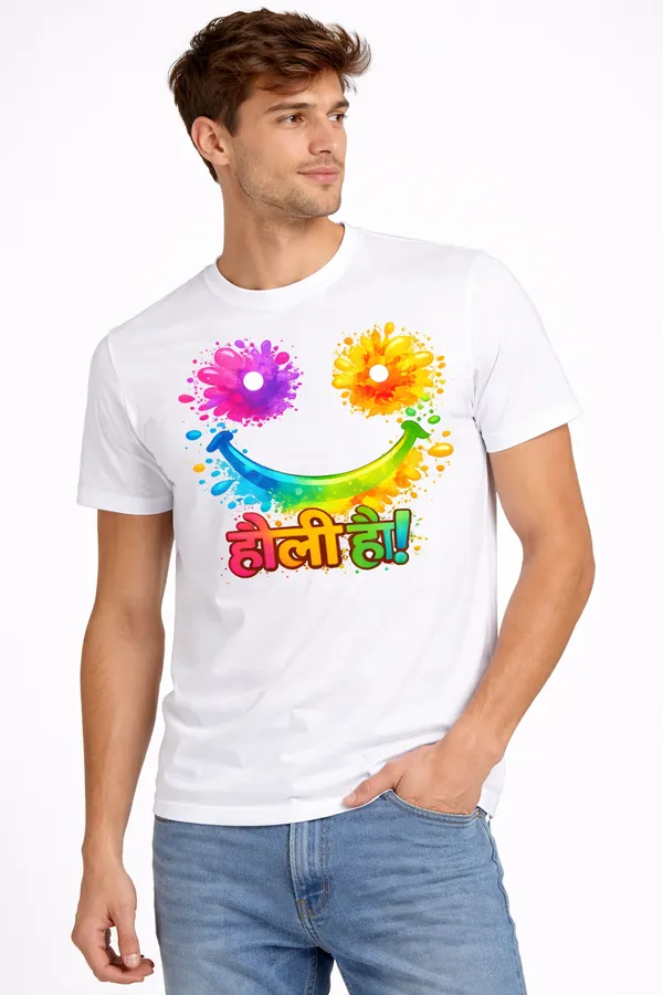 Holi_Hai_Unisex_T-Shirt_for_Men_&_Women_|_Festival_Special