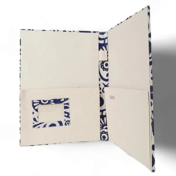 Blue_Hand_Block_Printed_Cotton_File_Folder