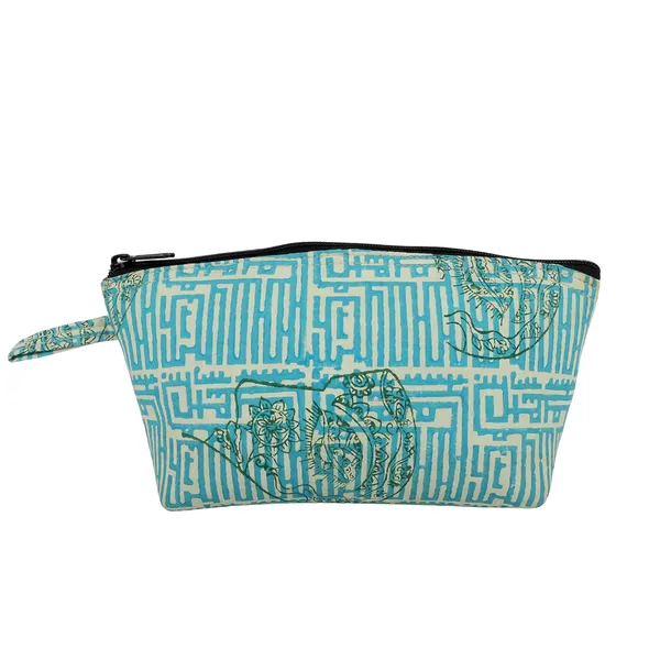 Indha_Eco-Friendly_Handmade_Utility_Pouch_|_Upcycled_Multipurpose_Pouch_for_Travel,_Daily_Use_&_Storage_|_Artisan_Crafted_Zipper_Pouch_(Blue_&_White_Face_Print)