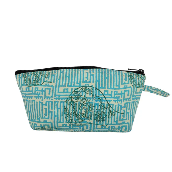Indha_Eco-Friendly_Handmade_Utility_Pouch_|_Upcycled_Multipurpose_Pouch_for_Travel,_Daily_Use_&_Storage_|_Artisan_Crafted_Zipper_Pouch_(Blue_&_White_Face_Print)