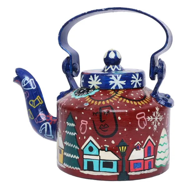 Indha_Craft_Hand-Painted_Aluminium_Kettle_�_Christmas_Theme_|_Decorative_Serving_Kettle_for_Festive_D�cor_|_Multicolour_1_Litre_Capacity