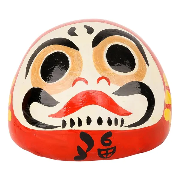 INDHA_Handcrafted_Paper-M�ch�_Daruma_Doll_|_Japanese-Inspired_Spiritual_Good-Luck_Idol_|_Ethical_Handmade_Home_&_Office_Decor_|_Multicolor_Table_Accent_&_Gift