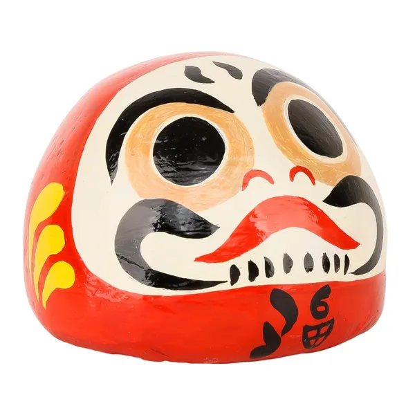 INDHA_Handcrafted_Paper-M�ch�_Daruma_Doll_|_Japanese-Inspired_Spiritual_Good-Luck_Idol_|_Ethical_Handmade_Home_&_Office_Decor_|_Multicolor_Table_Accent_&_Gift