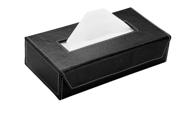 Indha_Handcrafted_Vegan_Leather_Tissue_Box_Holder_|_Refillable_Napkin_Case_with_Magnetic_Lock,_Includes_100_Tissue_Papers_|_Black_Rectangle_Design_for_Home_&_Office_Decor