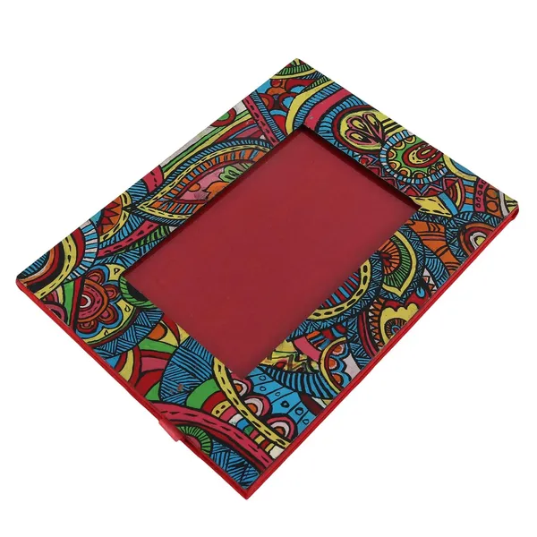 INDHA_Handpainted_Wooden_Photo_Frame_For_Table_Decoration_|_Aesthetic_Stand_Photo_Frames_for_Table_Top_Decor_|_Photo_Frame_For_Corporate_&_Birthday_Gift