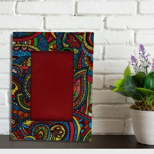 INDHA_Handpainted_Wooden_Photo_Frame_For_Table_Decoration_|_Aesthetic_Stand_Photo_Frames_for_Table_Top_Decor_|_Photo_Frame_For_Corporate_&_Birthday_Gift