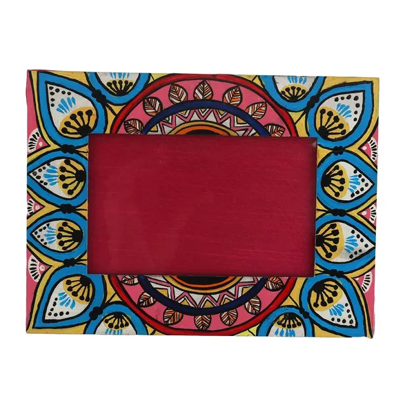 INDHA_Handpainted_Wooden_Photo_Frame_For_Table_Decoration_|_Aesthetic_Stand_Photo_Frames_for_Table_Top_Decor_|_Photo_Frame_For_Corporate_&_Birthday_Gift
