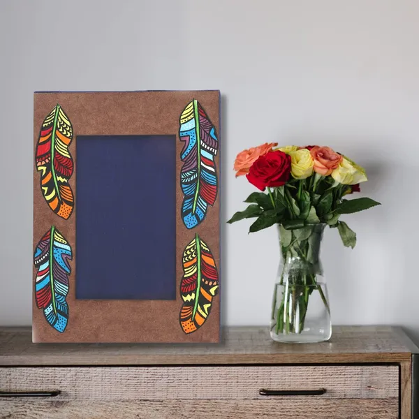 INDHA_Hand_Painted_Multicolor_Doodle_Art_Print_Photo_Frame