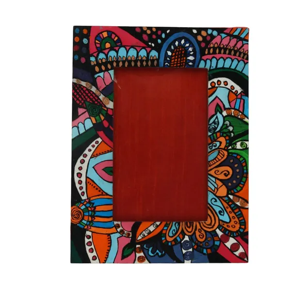 INDHA_Handpainted_Wooden_Photo_Frame_For_Table_Decoration_|_Aesthetic_Stand_Photo_Frames_for_Table_Top_Decor_|_Photo_Frame_For_Corporate_&_Birthday_Gift