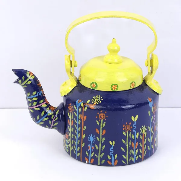 Indha_Hand-Painted_Blue_&_Yellow_Decorative_Kettle_|_Tea/Coffee_Table_Accent_|_Handmade_Living_Room_Showpiece_|_Unique_Gift_for_Home,_Festive_Decor,_Diwali