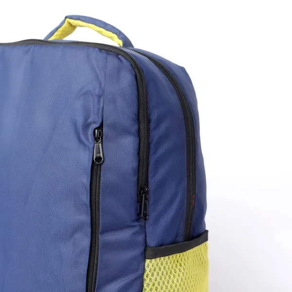 INDHA_17_Inch_Laptop_Backpack_|_18L_Waterproof_Tetron_Fabric_Travel,_Office_&_School_Bag_|_Multi-Pocket_Backpack_for_Men_&_Women_|_Handmade_by_Rural_Artisans_(Blue_&_Green)