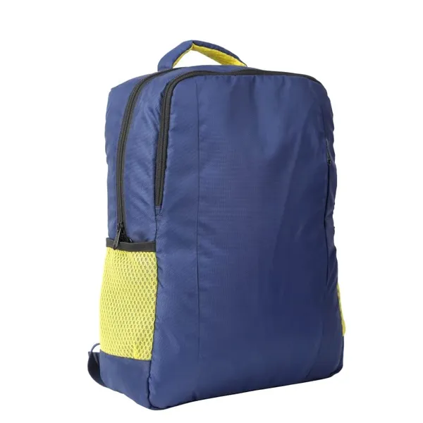 INDHA_17_Inch_Laptop_Backpack_|_18L_Waterproof_Tetron_Fabric_Travel,_Office_&_School_Bag_|_Multi-Pocket_Backpack_for_Men_&_Women_|_Handmade_by_Rural_Artisans_(Blue_&_Green)
