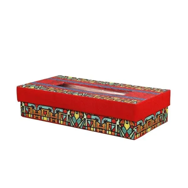 Indha_Handcrafted_Tissue_Paper_Holder_Box_|_Abstract_Art_Napkin_Dispenser_for_Car,_Home,_Office,_Hotel_|_Multicolour_Dupion_Silk_Organizer_|_Gift_Item