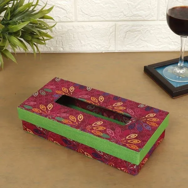 Pink_&_Green_Handcrafted_Tissue_Paper_Box