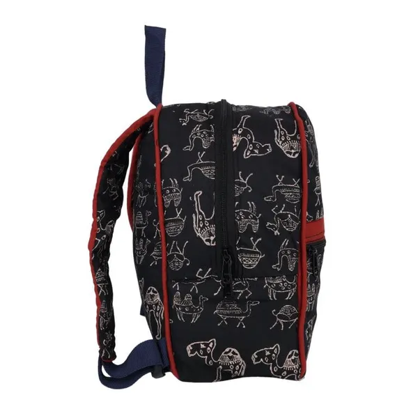 INDHA_Kids_Backpack_Bag_|_Handcrafted_Backpack_Bag_|_Backpack_Bag_For_Kids_|_kids_Picknic_Bag_|_(Camel_Block_Print)