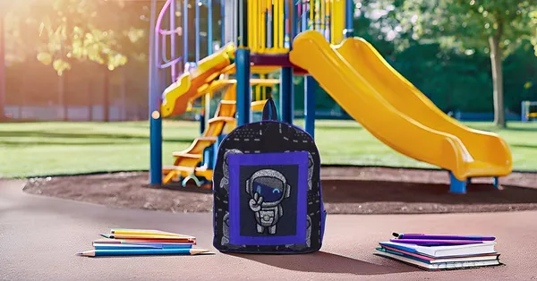 INDHA_Kids_Backpack_Bag_|_Handcrafted_Canvas_Backpack_with_Robot_Embroidery_|_Picnic_&_School_Bag_for_Boys_and_Girls_|_Lightweight_&_Comfortable_for_Toddlers