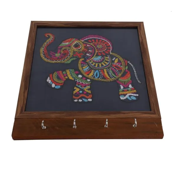 Blue_Key_Holder_Hand_Embroidered_Elephant_Motif