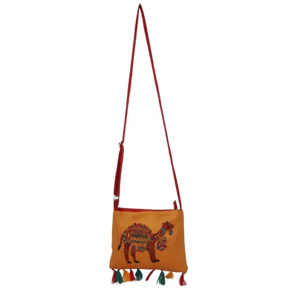Multicolour_Camel_Embroidery_Sling_Bag