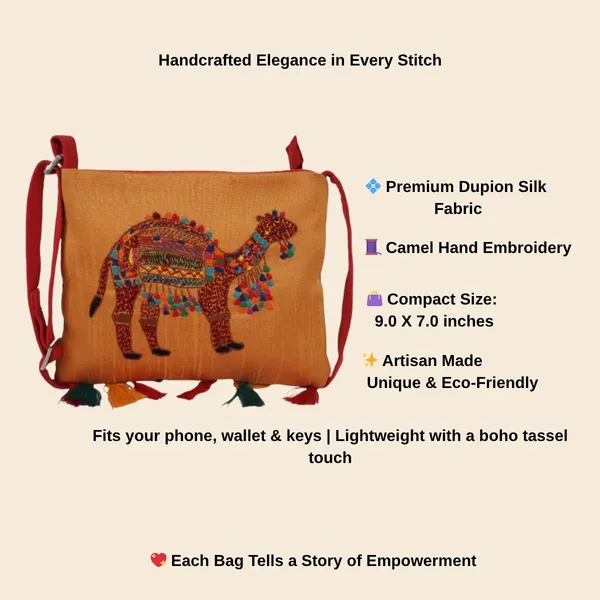 Multicolour_Camel_Embroidery_Sling_Bag