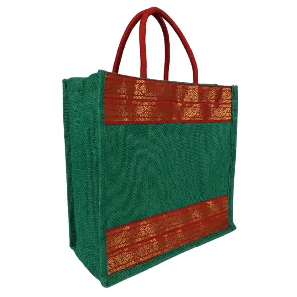 INDHA_Eco_Friendly_Reusable_Jute_Bag,_Unique_Jute_Bag,_Grocery_Shopping_Bag,_Multi-Purpose_Bag,_Jute_Lunch_Bag,_Sturdy_Handle_With_Zipper_Lock_Jute_GIft_Bag