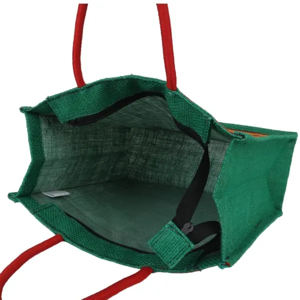 INDHA_Eco_Friendly_Reusable_Jute_Bag,_Unique_Jute_Bag,_Grocery_Shopping_Bag,_Multi-Purpose_Bag,_Jute_Lunch_Bag,_Sturdy_Handle_With_Zipper_Lock_Jute_GIft_Bag
