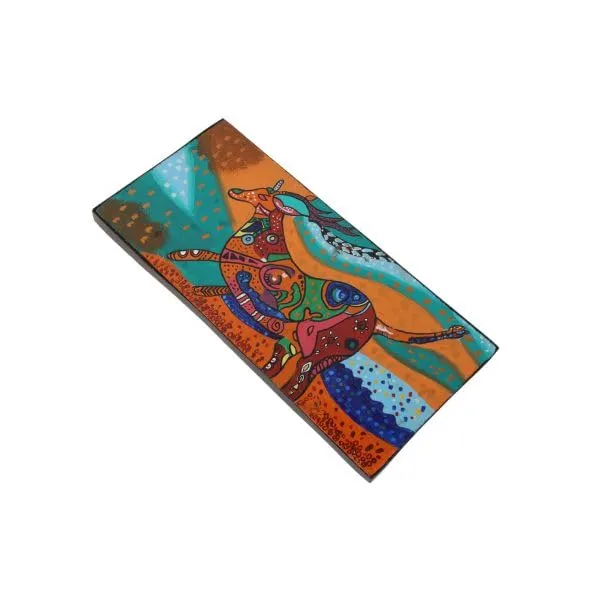 INDHA_Hand-Painted_Wall_Decor_|_Deer_Art_Print_for_Drawing_&_Living_Room_|_Sustainable_Small_Wall_Art_|_Multicolour_Swamp_Deer_Design