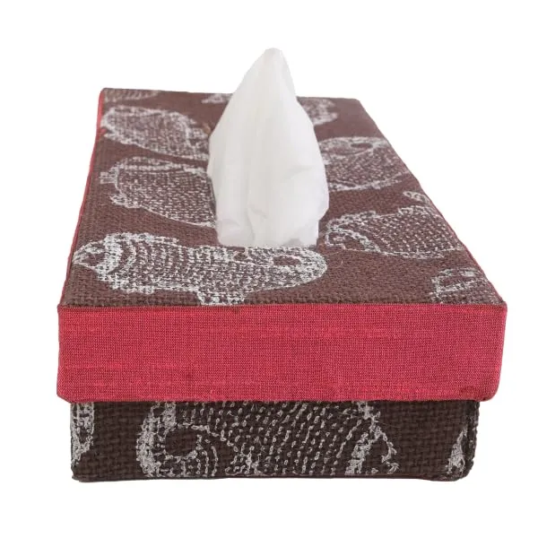 INDHA_Tissue_Box_Jute_Block_Printed_|_Designer_Hand_Block_Printed_Tissue_Box_|_Block_Printed_Design_Tissue_Box_|_Home_Utility_|_Car_Utility_|_Handmade_|_Gifting_|_Brown_Tissue_Box
