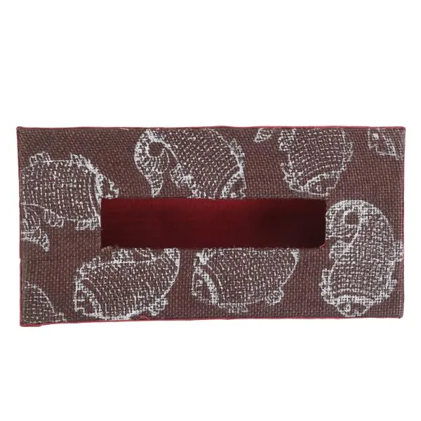 INDHA_Tissue_Box_Jute_Block_Printed_|_Designer_Hand_Block_Printed_Tissue_Box_|_Block_Printed_Design_Tissue_Box_|_Home_Utility_|_Car_Utility_|_Handmade_|_Gifting_|_Brown_Tissue_Box