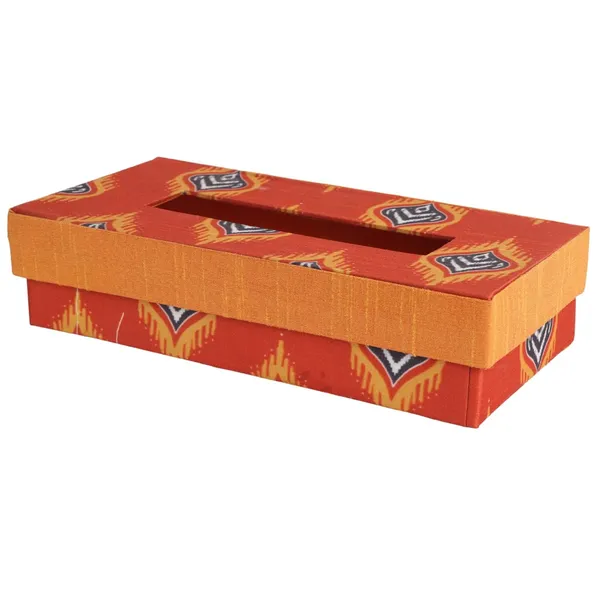 Indha_Tissue_Box_|_Handcrafted_Tissue_Box_Orange_|_Red_and_Orange_Dupion_Silk_Tissue_Box_|_Blue_and_Yellow_Flame_Design_Motif_Digitally_Printed