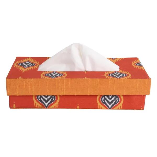 Indha_Tissue_Box_|_Handcrafted_Tissue_Box_Orange_|_Red_and_Orange_Dupion_Silk_Tissue_Box_|_Blue_and_Yellow_Flame_Design_Motif_Digitally_Printed