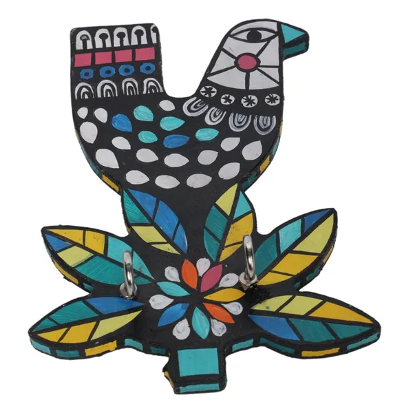 INDHA_Hand-Painted_Bird_Key_Hanger_-_Sustainable_Home_Organizer_with_Unique_Bird_Design