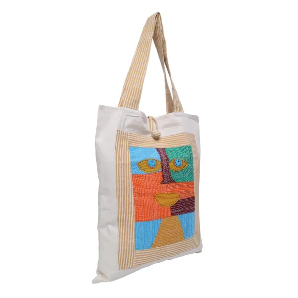 INDHA_Hand_Embroidered_Cotton_Tote_Bag_with_Embroidered_Motif_&_Block_Print_|_Eco-Friendly,_Artisanal,_Stylish,_Sustainable_Gift_&_Everyday_Travel_Bag|_Awesome_Carry_Bag
