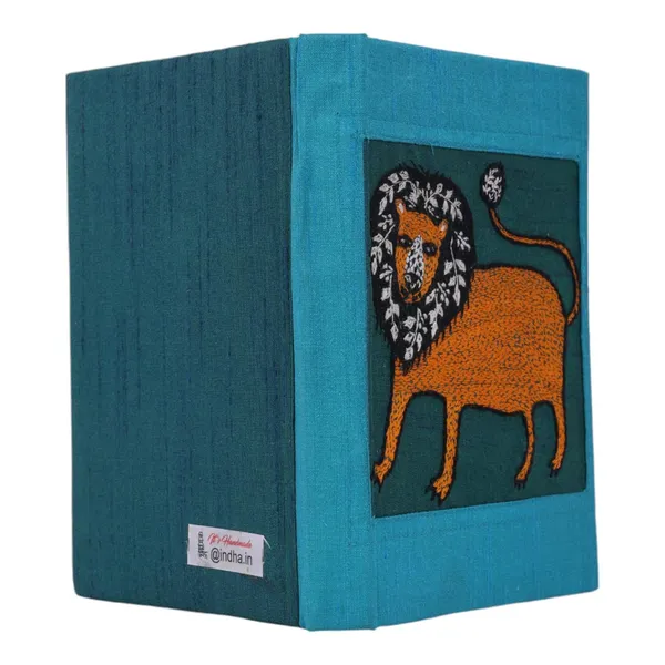 INDHA_Handcrafted_Recycle_Paper_diary_|_Eco_Friendly_Diary_|_Gifting_|_Corporate_Gifting|_Handmade_Diary_|_Ethnic_Art_hand_Embroidered_Diary_(Teal_Green-DLEDTGC)