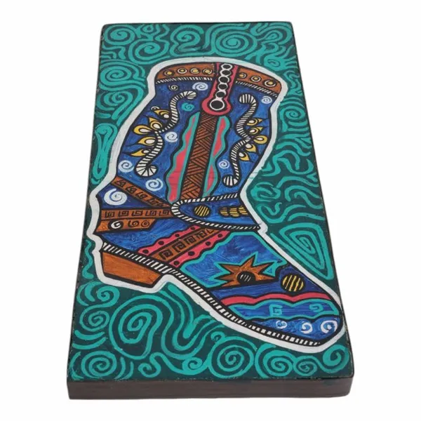 Indha_Hand-Painted_Wall_Art_|_Eco-Chic_Decor_|_Repurposed_Wood_Wall_Painting_|_Crafty_Boot_Wall_Art_|_Handcrafted_Home_Decor_|_Hand_painted_Wooden_Wall_Art_|_Decorative_wall_painting_|_Ecofriendly_wall_art|Festive_Gifting|_(Multicolour-WHPSKPB)