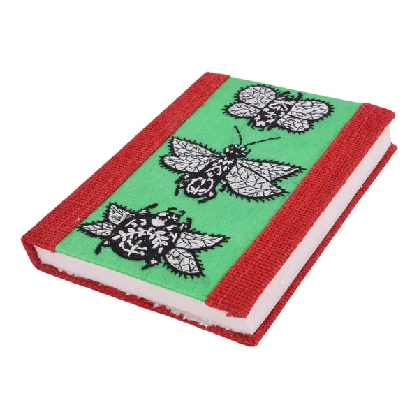 Red_Hand_Crafted_Recycled_Paper_Butterfly_Embroiered_Diary