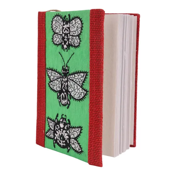 Red_Hand_Crafted_Recycled_Paper_Butterfly_Embroiered_Diary