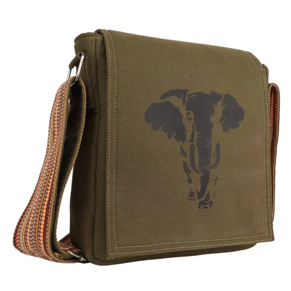 Green_Crossbody_Sling_Bag_Elephant_Print