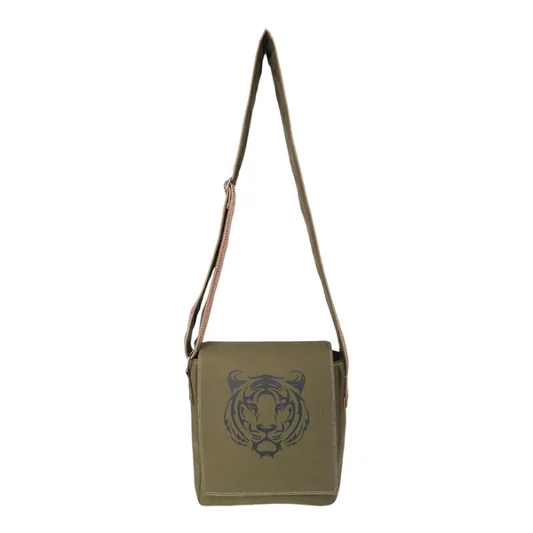 INDHA_Handcrafted_Cotton_Canvas_Sling_Bag_|_Unisex_Ethnic_Geometric_Design_|_Multicolor_Niwar_Strap_|_Travel_Utility_&_Gifting