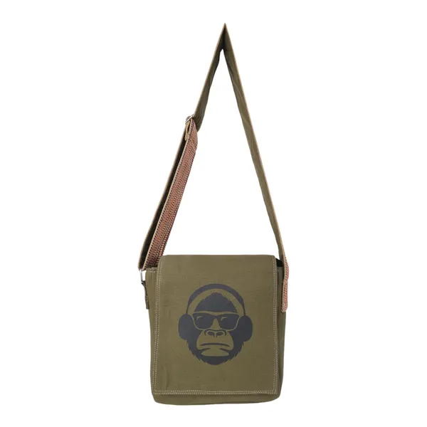 INDHA_Handcrafted_Cotton_Canvas_Sling_Bag_|_Unisex_Ethnic_Geometric_Design_|_Multicolor_Niwar_Strap_|_Travel_Utility_&_Gifting