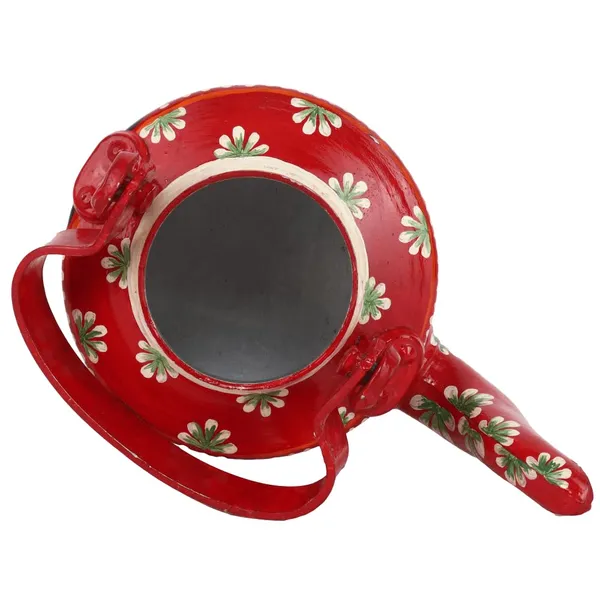 Indha_Hand-Painted_Aluminium_Decorative_Kettle_|_Motherhood_Theme_|_Red_Ethnic_Art_|_Handmade_Table_Accent_|_Tea/Coffee_Server_|_Gifting_&_Home_Decor_|_1_Litre