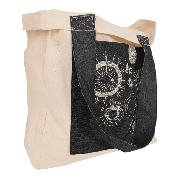 INDHA_Hand_Embroidered_Cotton_Tote_Bag_with_Embroidered_Motif_&_Block_Print_|_Eco-Friendly,_Artisanal,_Stylish,_Sustainable_Gift_&_Everyday_Travel_Bag|_Awesome_Carry_Bag