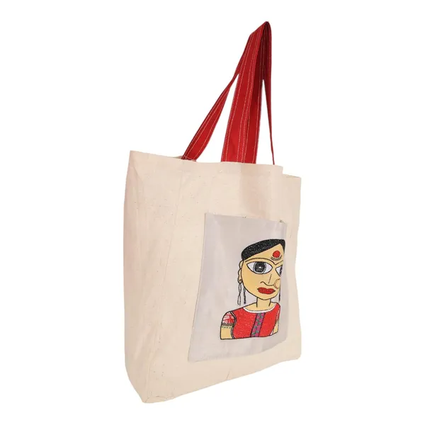 INDHA_Hand_Embroidered_Cotton_Tote_Bag_with_Embroidered_Motif_&_Block_Print_|_Eco-Friendly,_Artisanal,_Stylish,_Sustainable_Gift_&_Everyday_Travel_Bag|_Awesome_Carry_Bag