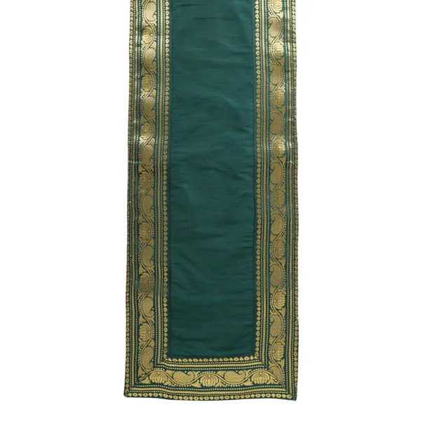 Indha_Table_Mat_&_Runner_Set,_Elegant_and_Timeless_Dining_Set_for_Special_Occasions_and_Luxurious_Home_Decor,Office_Party_Mat,_Cafe_Table_Mat,_Restaurant_Mat,_Gifting_Mat_(Green-TMRSGAL)