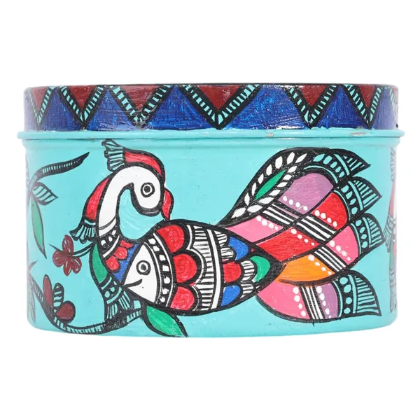 Indha_Fragrance_Candle_with_Artistic_Hand-Painted_Box_–_Sky_Blue_Majestic_Fish_&_Peacock,_Smokeless,_Scented,_Decorative,_Burns_up_to_8_Hour