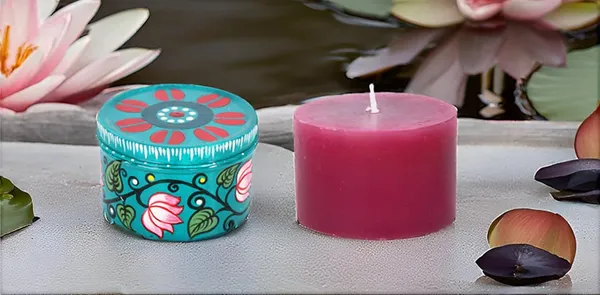 Indha_Fragrance_Candle_with_Artistic_Hand-Painted_Box_–_Sky_Blue_Lotus,_Smokeless,_Scented,_Decorative,_Burns_up_to_8_Hour