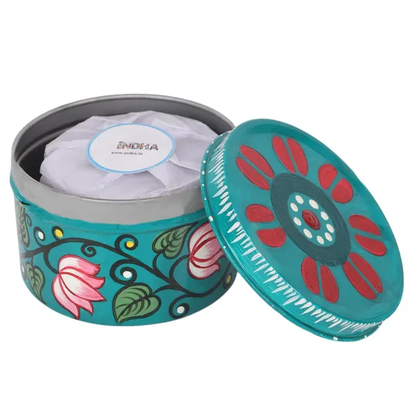 Indha_Fragrance_Candle_with_Artistic_Hand-Painted_Box_–_Sky_Blue_Lotus,_Smokeless,_Scented,_Decorative,_Burns_up_to_8_Hour