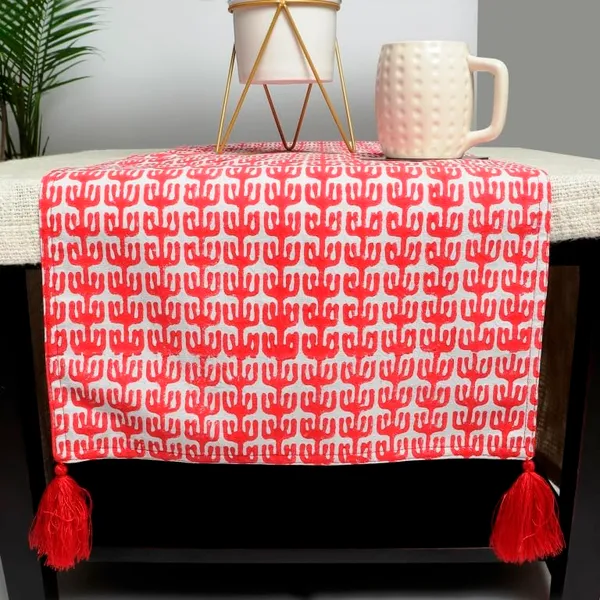 Indha_13.0_x_72_Inches_Table_Runner_for_Dining_Table_(Red_Cotton_Cactus_Print)