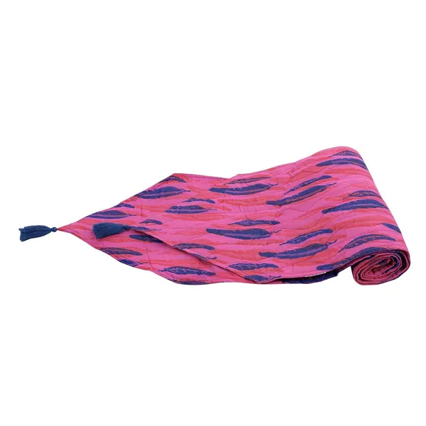 Indha_13.0_x_72_Inches_Table_Runner_for_Dining_Table_(Pink_Feather_Print_Cotton)