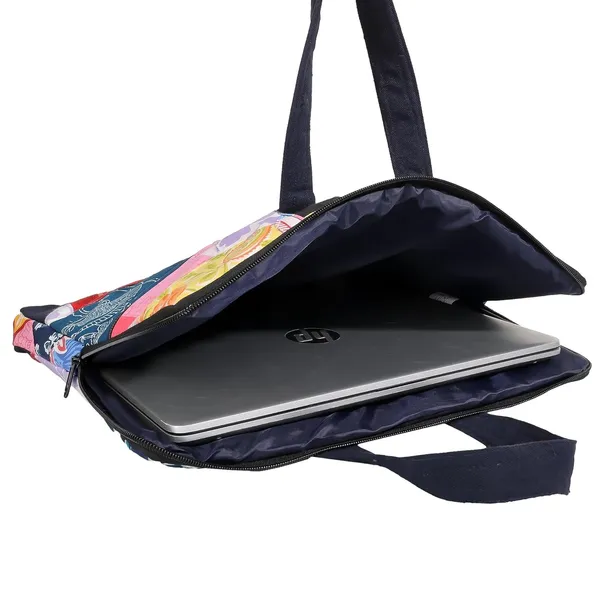 Indha_Multicolor_Upcycled_Cotton_Patchwork_Laptop_Sleeve_–_Hand_Embroidered_Motif,_Eco-Friendly_11"x14.5"_Padded_Bag_with_YKK_Zipper