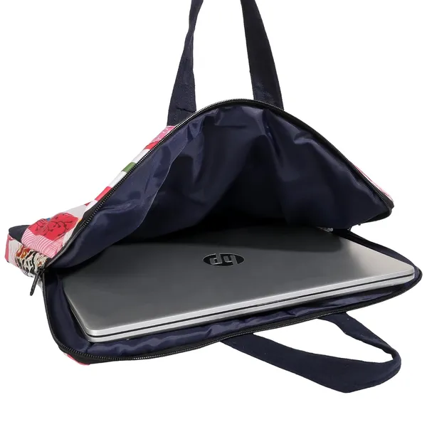 Indha_Multicolor_Upcycled_Cotton_Patchwork_Laptop_Sleeve_–_Hand_Embroidered_Motif,_Eco-Friendly_11"x14.5"_Padded_Bag_with_YKK_Zipper